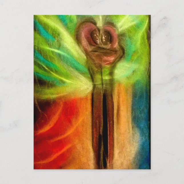 Cartão Postal Casamento cósmico (Frente)