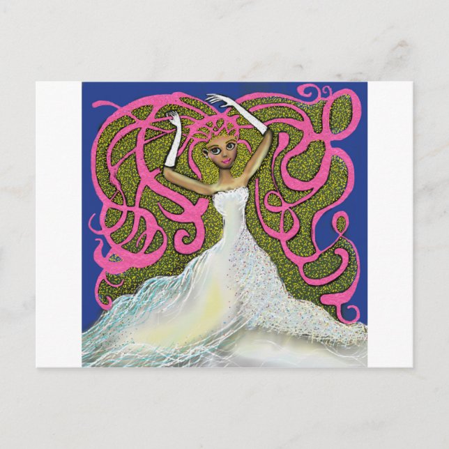 Cartão Postal Casamento da Amy. (Frente)