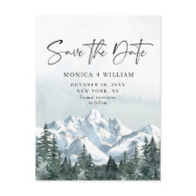 Casamento da Floresta das Montanhas de Aquarela Sa