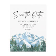 Casamento da Floresta das Montanhas de Aquarela Sa