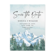 Casamento da Floresta das Montanhas de Aquarela Sa