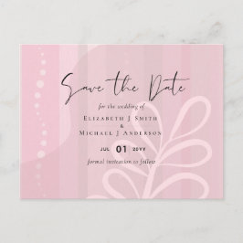 Cartão Postal Casamento de Abstrato moderno cor-de-rosa-poeirent