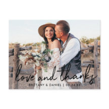 Casamento de Amor e Agradecimento em Letra Manuscr