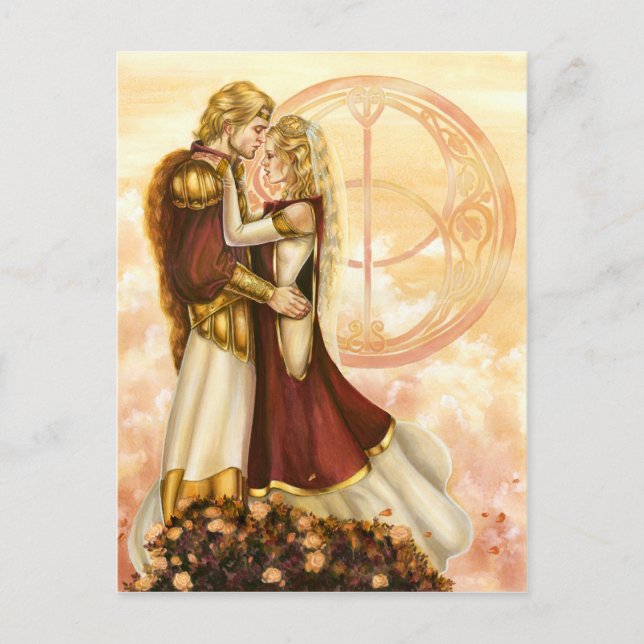 Cartão Postal Casamento de Arthur e Guinevere (Frente)