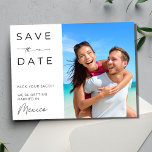 Cartão Postal Casamento de Destino de Praia do México Salvar a D<br><div class="desc">Salve as datas do seu casamento de destino de praia no México! Compartilhe sua foto de noivado favorita e seus próximos detalhes de casamento com a família e os amigos, com eles, salve as datas. Como estes guardam as datas, mas precisam deles para um local diferente? Contacte-me, ficaria feliz em...</div>