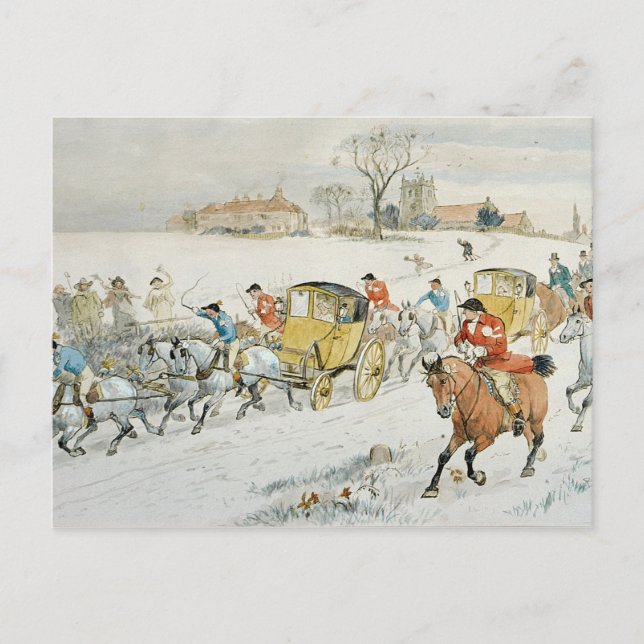 Cartão Postal Casamento de Diana Wood: retornando da Igreja (Frente)