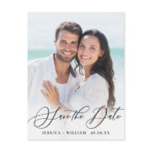 Casamento de FOTO Elegante Salvar a Data