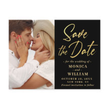 Casamento de Foto em Caligrafia Elegante Salve a D