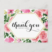 Casamento De Fotos Florais De Rosas Rosa Obrigado