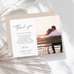 Cartão Postal Casamento de Fotos Simples, Script Rosa, Obrigado<br><div class="desc">Um Simples Casamento De Fotos De Script Rosa, Obrigado Cartões - Elegância Moderna com Tipografia Personalizada. Capture a essência da sua história de amor com o nosso elegante casamento... cartas de agradecimento com um design minimalista com um charmoso rosa de volta. Adicione um toque pessoal à sua celebração incorporando sua...</div>