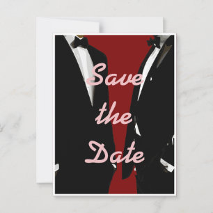 Cartão Postal Casamento de Homens Gay Modernos Elegantes