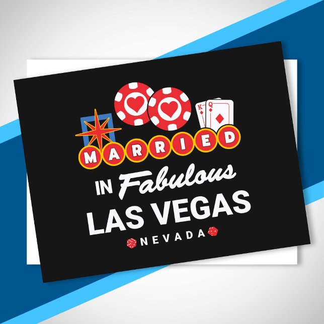 Cartão Postal Casamento De Las Vegas - Casal Casado Em Vegas (Criador carregado)
