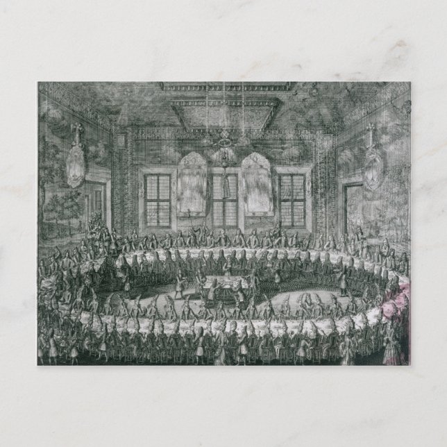 Cartão Postal Casamento de Peter I e Catherine no inverno (Frente)