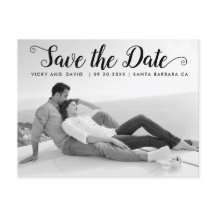 Casamento de script preto moderno Salve a foto de 