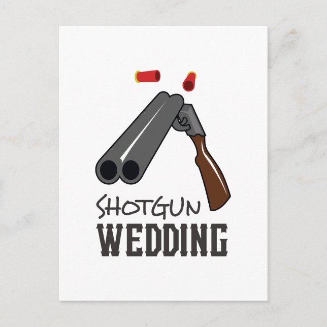 CARTÃO POSTAL CASAMENTO DE SHOTGUN (Frente)