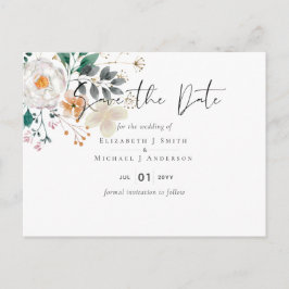 Cartão Postal Casamento do Jardim do Barão com Primavera Wildflo