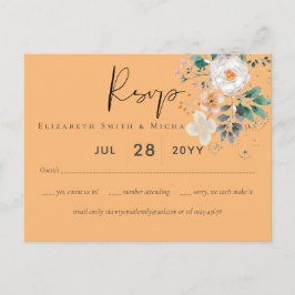 Cartão Postal Casamento do Jardim do Barão com Primavera Wildflo