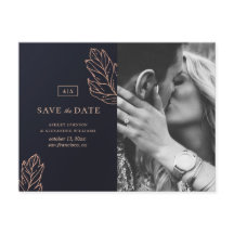 Casamento elegante dourado naval. Blue Salve o Dia