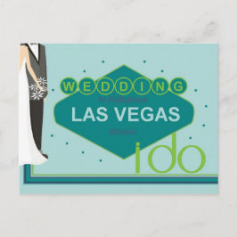 Cartão Postal Casamento em Las Vegas Bride & Groom do Cartaz