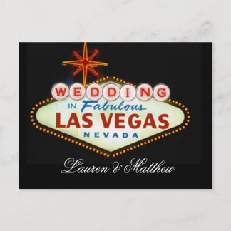 Cartão Postal Casamento em Las Vegas Fabulosa