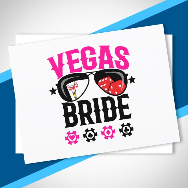 Cartão Postal Casamento em Vegas - Noiva - Despedida de Solteira (Criador carregado)
