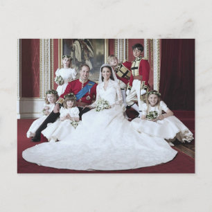 Cartão Postal Casamento entre o Príncipe William e Catherine Mi