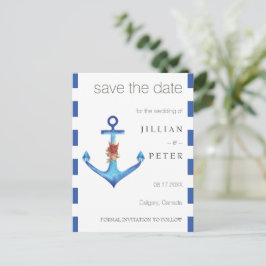 Cartão Postal Casamento Fabuloso do Oceano Anchor Diamond