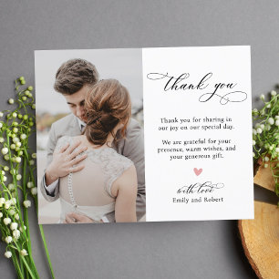Cartão Postal Casamento Fotográfico de Script de Orçamento Obrig