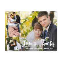 Casamento Fotográfico do Modern Collage 4 Obrigado