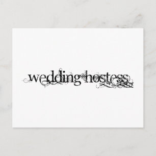Cartão Postal Casamento Hostess