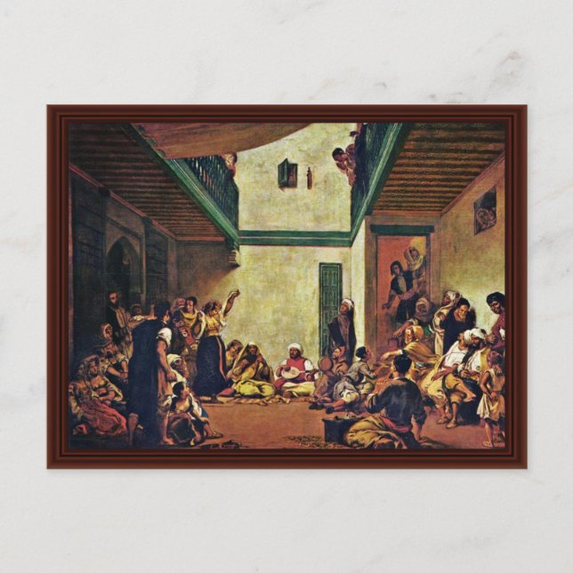 Cartão Postal Casamento Judaico Em Marrocos (Frente)