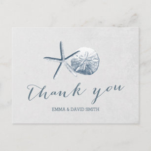 Cartão Postal Casamento na Praia de Estrela-do-Mar & Dólar de Ar