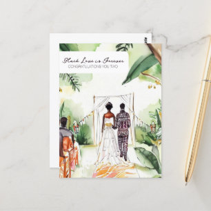 Cartão Postal Casamento Negro