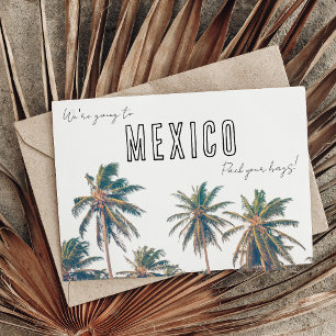 Cartão Postal Casamento no Destino Tropical do México Salve a Da