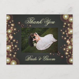 Cartão Postal Casamento Obrigado Cartazes Fotográficos,
