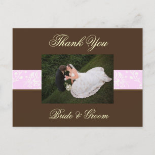 Cartão Postal Casamento Obrigado Cartazes Fotográficos,