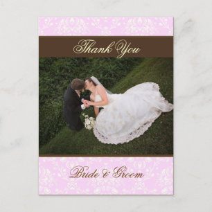 Cartão Postal Casamento Obrigado Cartazes Fotográficos,