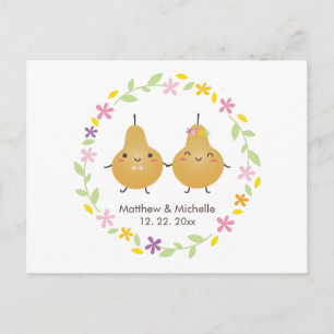 Cartão Postal Casamento Perfeito E Elegante Moderno Salva A Data