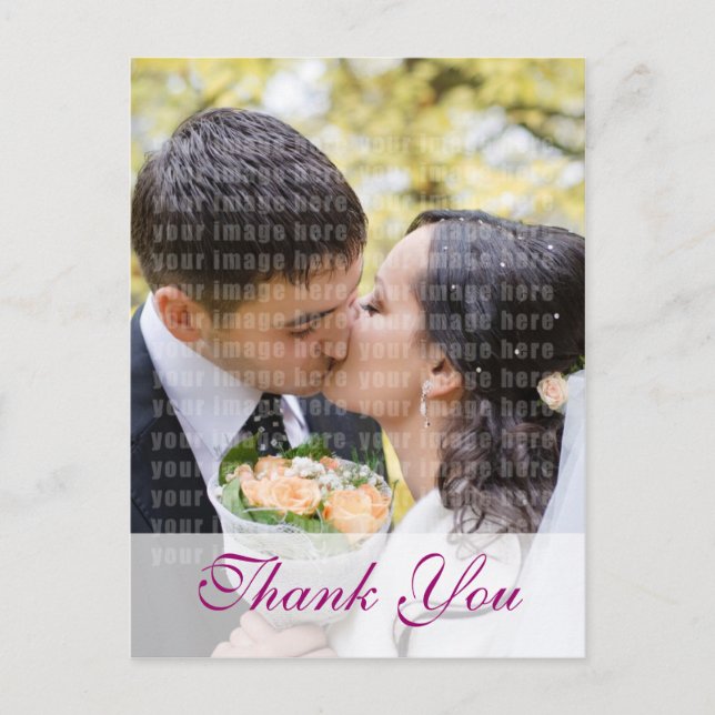 Cartão Postal Casamento Personalizado De Fotografias Da Orquídea (Frente)