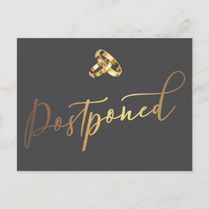 Cartão Postal Casamento Pós-Ponta Simples Elegante