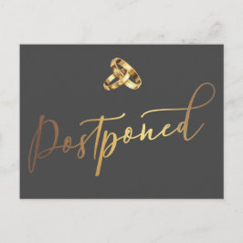 Cartão Postal Casamento Pós-Ponta Simples Elegante