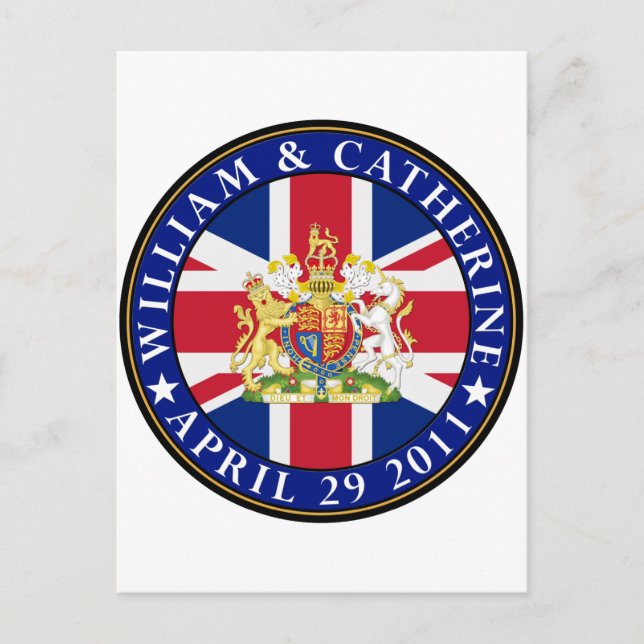 Cartão Postal Casamento Real (Frente)
