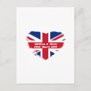 Cartão Postal Casamento Real - Kate & William