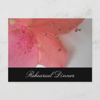 Cartão Postal Casamento Rosa Tropical