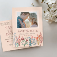 Casamento Rustic Boho Wildflower Salve a Foto de D