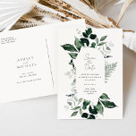 Cartão Postal Casamento Rustic Greenery Salve o Cartão-Postal<br><div class="desc">Este Casamento Verde Russo Salve o Cartão-Postal da Coleção Ashley apresenta flores desenhadas à mão em lindos tons de verde. Personalize-o com seus detalhes de forma fácil e rápida. Basta pressionar o botão 'personalizar' para reorganizar e formatar o estilo e a posição do texto.</div>