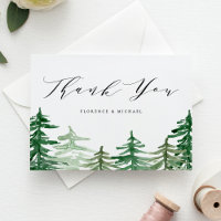 Casamento Rustic Watercolor Woodland Obrigado