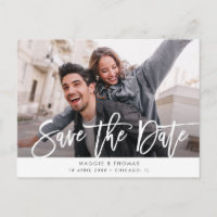 casamento rustic white lettering salvar data