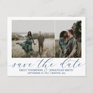 Cartão Postal Casamento Salve A Data Postcards Duas Fotografias