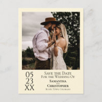 Casamento Simples com Creme de Marfim Salve a Foto